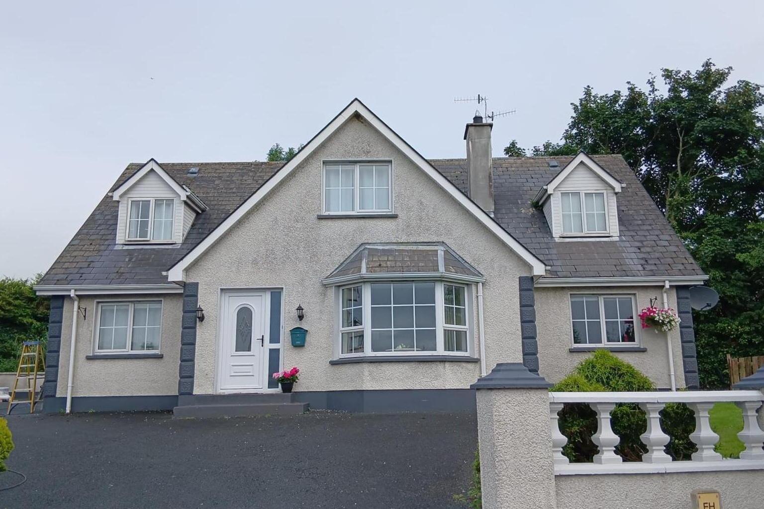 House before roof and wall cleaning by UEH Ireland