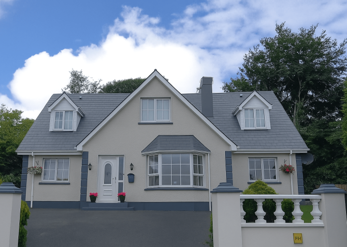 House after roof and wall cleaning UEH Ireland